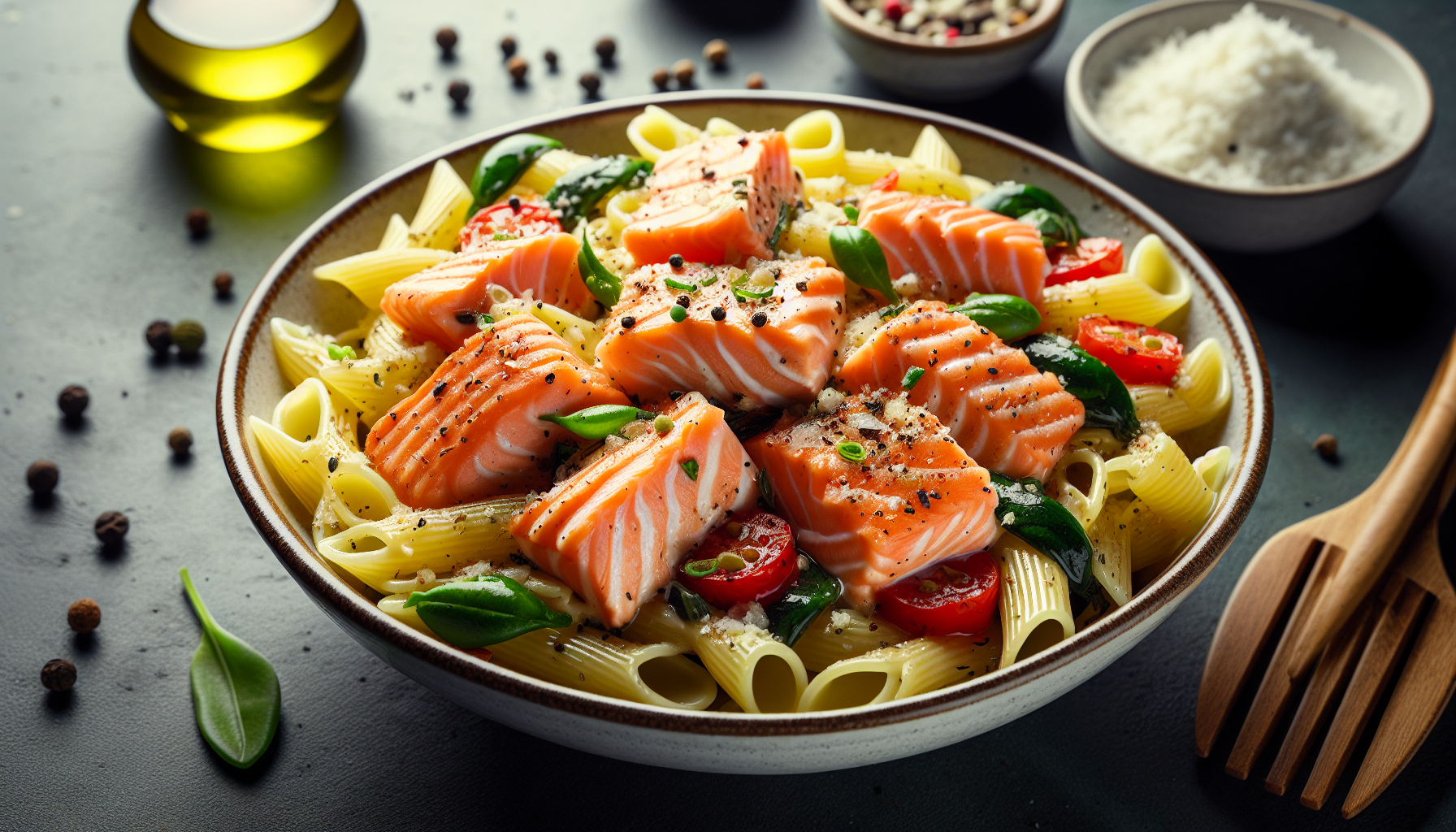 pasta con il salmone